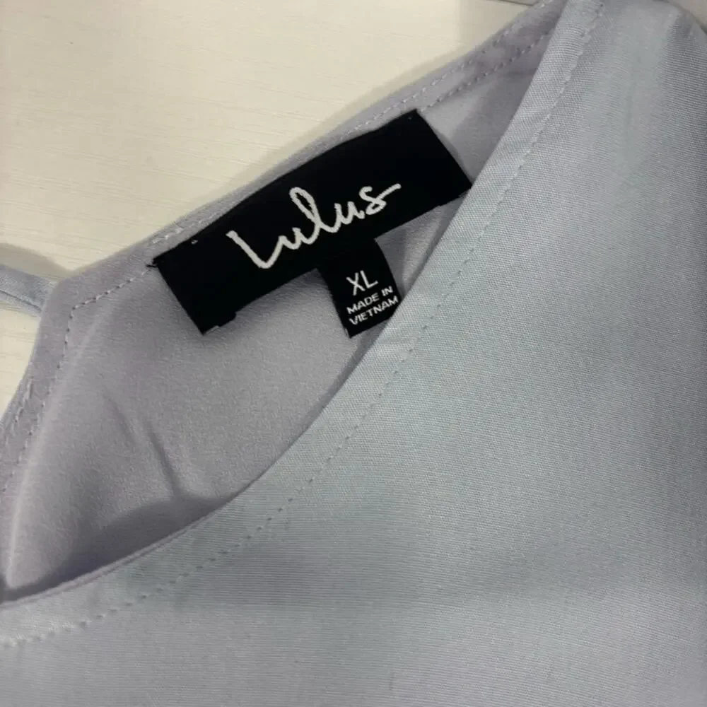 NWT Lulu's Light Blue Mini Dress with Flutter Sleeves Size XL F0105 - Picture 4 of 7